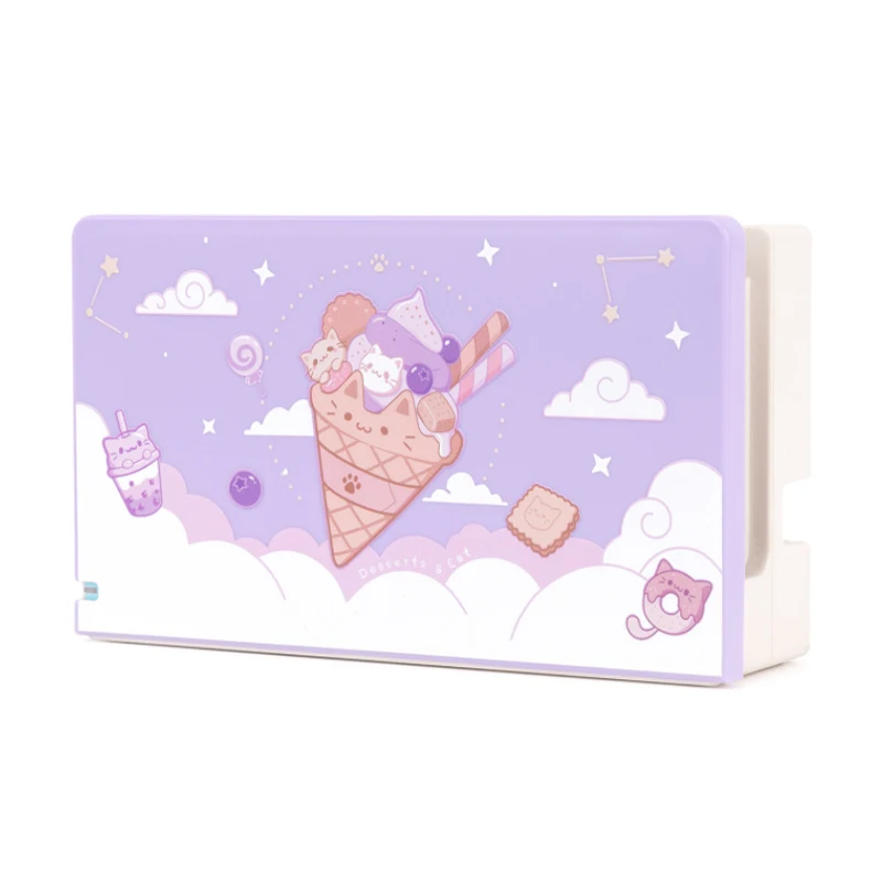 Casing Keras TV Dock Charging Station Cover Stand Charger Cangkang Pelindung untuk Nintendo Switch NS Konsol Pelindung Kristal Kulit