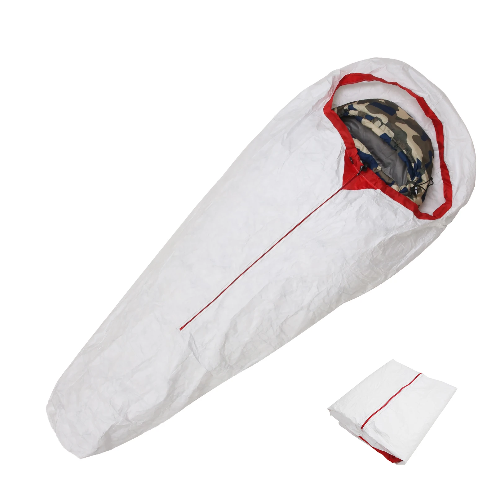 

Waterproof Outdoor Camping Tyvek Sleeping Bag Cover Ventilate Moisture-proof Warming Inner Liner Bivy Bag 145*80cm/230*90cm