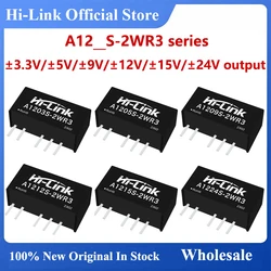 Hi-Link Manufacturer Small Size A1203/05/09/12/15/24S-2WR3 2W 3.3V/5V/9V/12V/15V/24V DC DC Converter Isolated Power Supply Modul