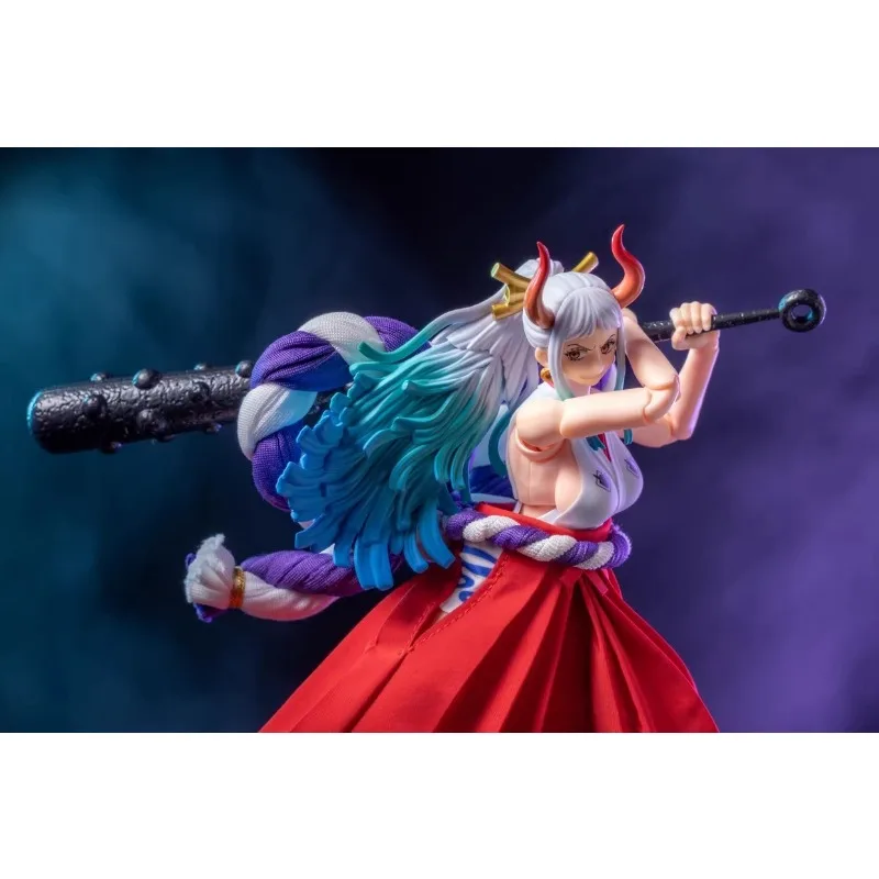 

One Piece 1/12 Japanese Anime Character Yamato Red Long Pleated Skirt Handcuffs Clothing Accessories for Shf Action Figures