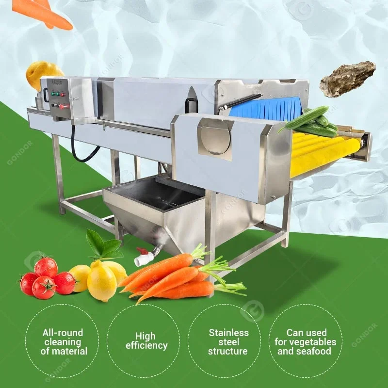 Small Air Bubble Tomato Clean Machine Industrial Vegetable Washer Avocado and Mango Wash Machine