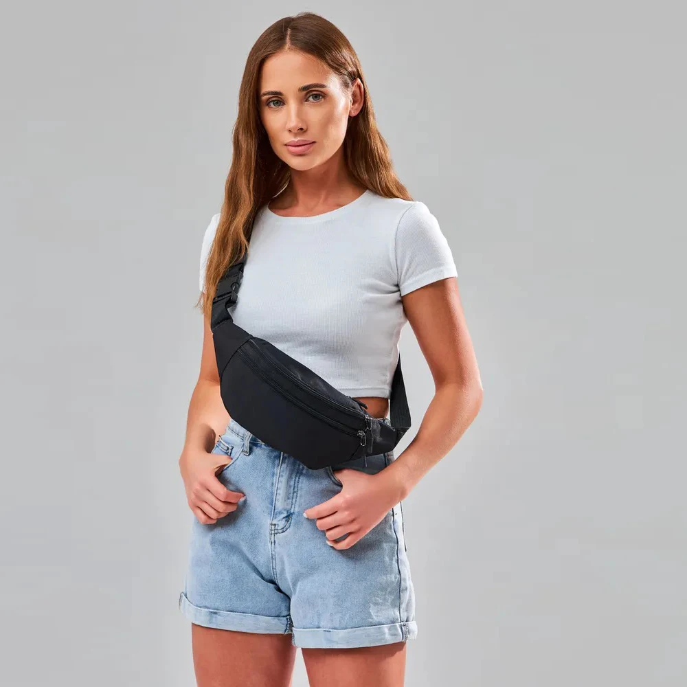 Nieuwe Mode Borst Tas Voor Mannen Zwarte Heuptas Hoge Kwaliteit Vrouwen Schoudertas Multifunctionele Mannelijke Fanny Pack Crossbody Kleine Tas