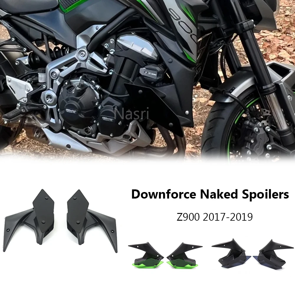 

For Kawasaki Z900 Z 900 2017 2018 2019 Motorcycle Parts Side Downforce Naked Spoilers Fixed Wing Winglet Fairing Wing Deflectors