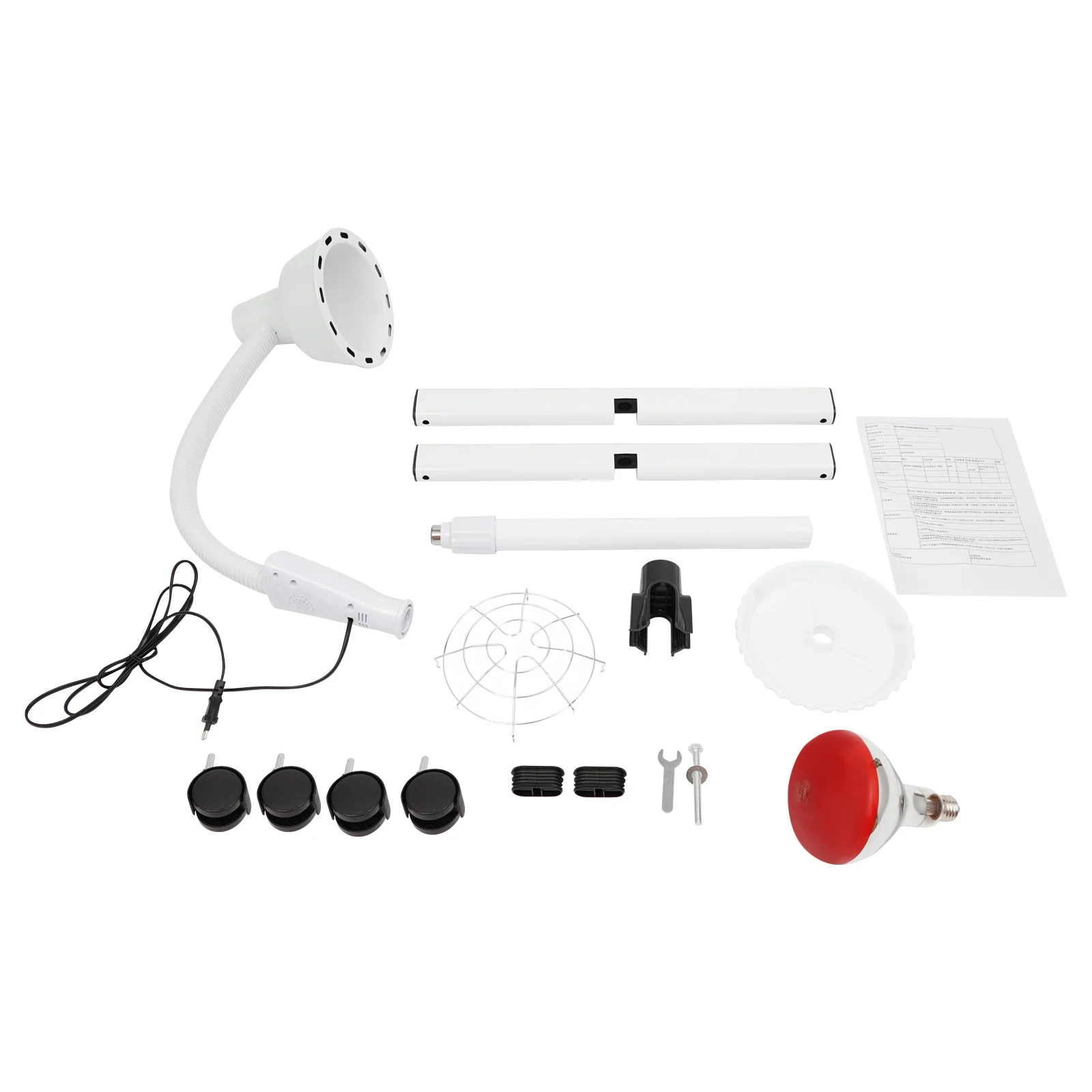 275W Infrarot-Wärmelampe Infrarot-Therapielampe mit Verstellbarer Höhe 360° ° Angle Time on Wheels Body Relieve Homes, Massage Parlors – Detail 10