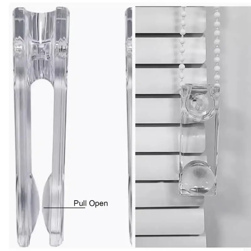 8Pcs Curtain Cord Weight Pull Handle Clear Plastic for Vertical Rolling Cords 