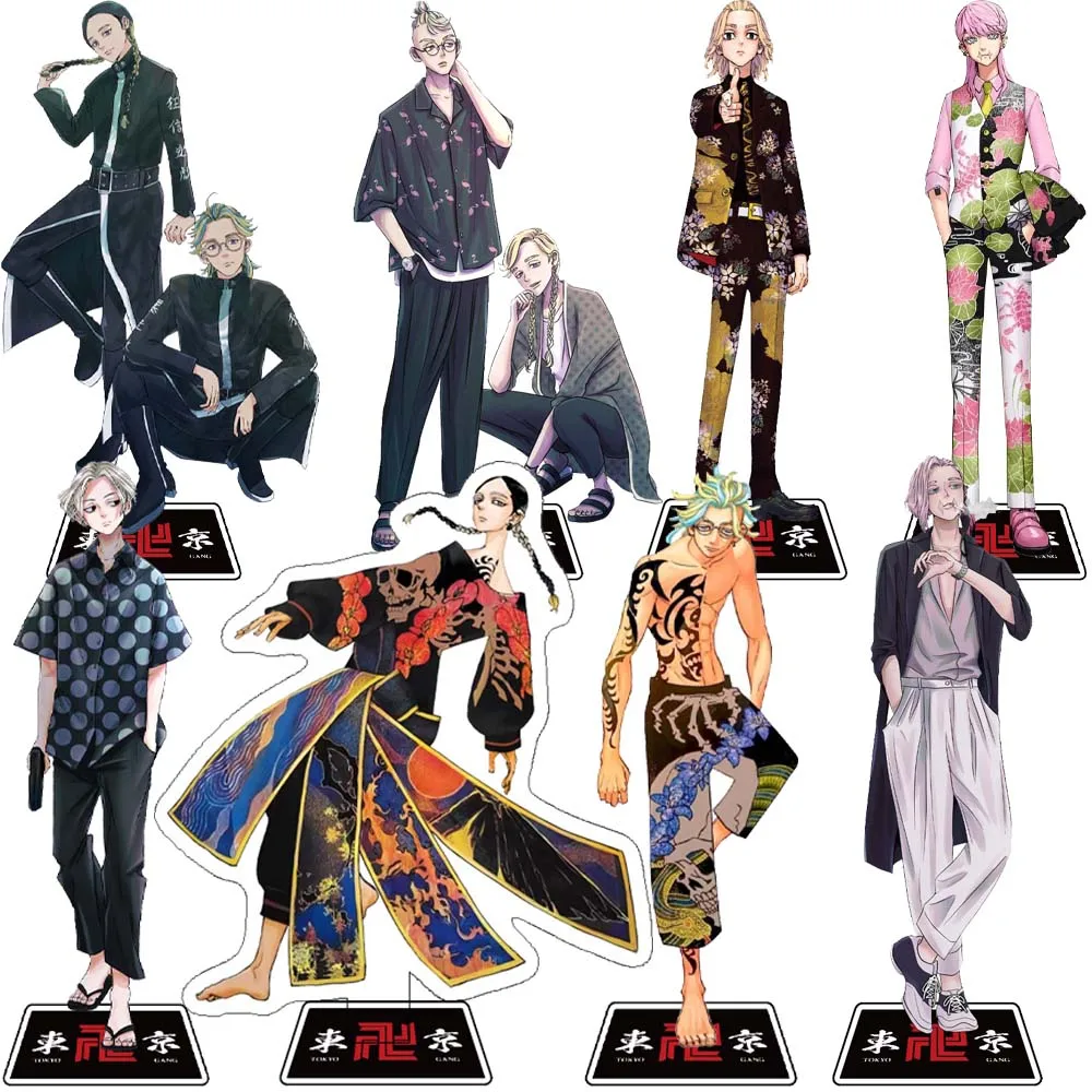 Anime Tokyo-Rechenge Acryl Halterung Modell Charakter Manjiro Sano Draken Modell Desktop Dekoration Stehenden Fan Sammlung Geschenk