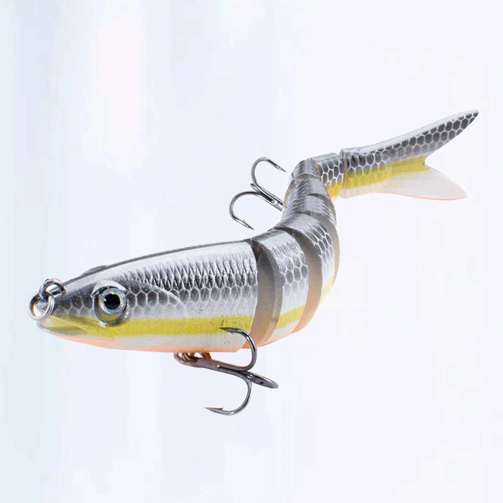 

Fake Simulated Fish Bait Portable Fishing Lure Practical Fishing Supply Fishing Accessory for Fishing Outdoor Outside (White)