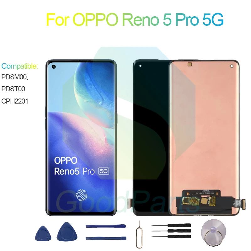 For OPPO Reno 5 Pro LCD Display Screen 6.55