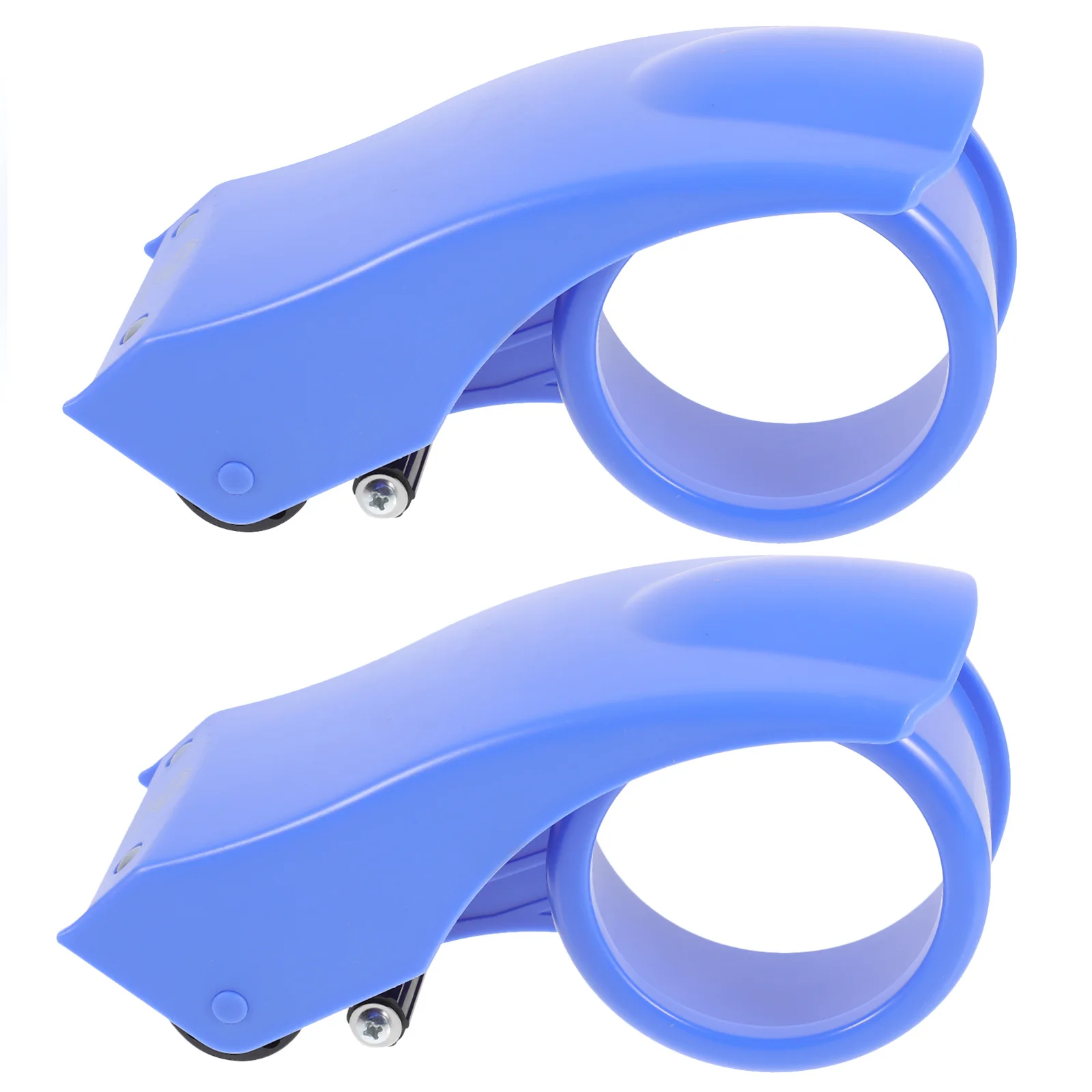 قطعتان من قاطع الشريط شديد التحمل، موزع تغليف مريح محمول باليد، أداة إغلاق خفيفة الوزن، مستلزمات المستودعات للشريط