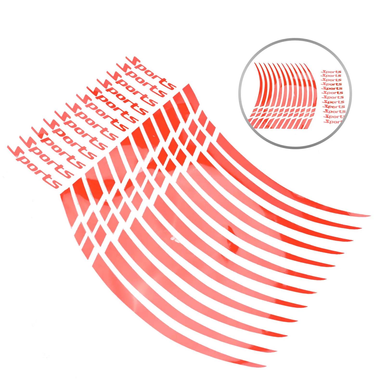 12 шт./компл., красный обод колеса для мотоцикла, полоса, наклейка на колесо, лента, 18-21 дюйм, спортивные диски, полоса, наклейка на колесо, наклейка на ленту