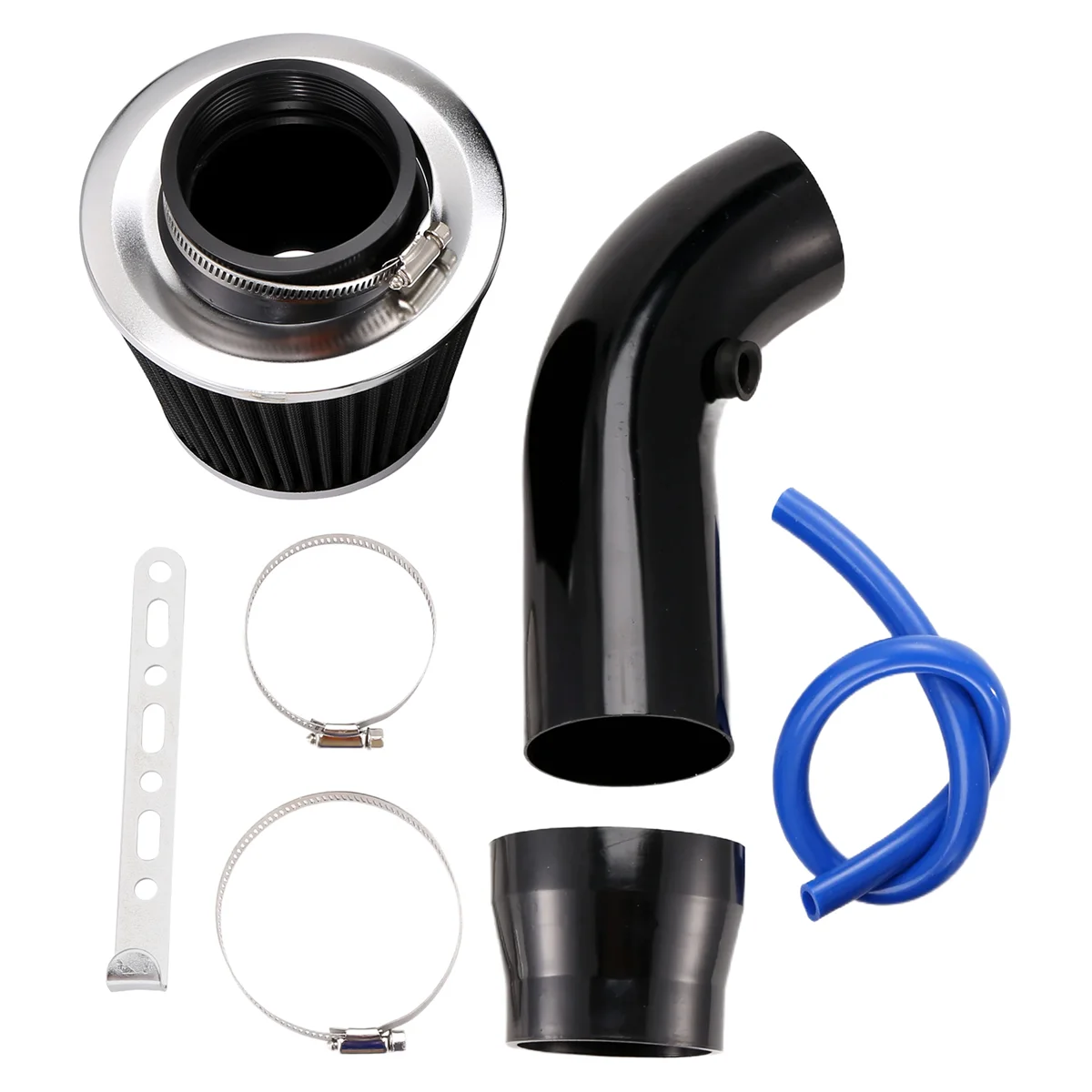 Automobile Black 76mm Refitted Winter Mushroom Head Air Filter Intake Pipe Filter High Flow Air Filter Aluminum Pipe