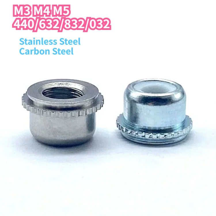 Stainless Steel Carbon Steel Self-Locking Rivet Nut Locking Nuts M3 M4 M5 440/632/832/032