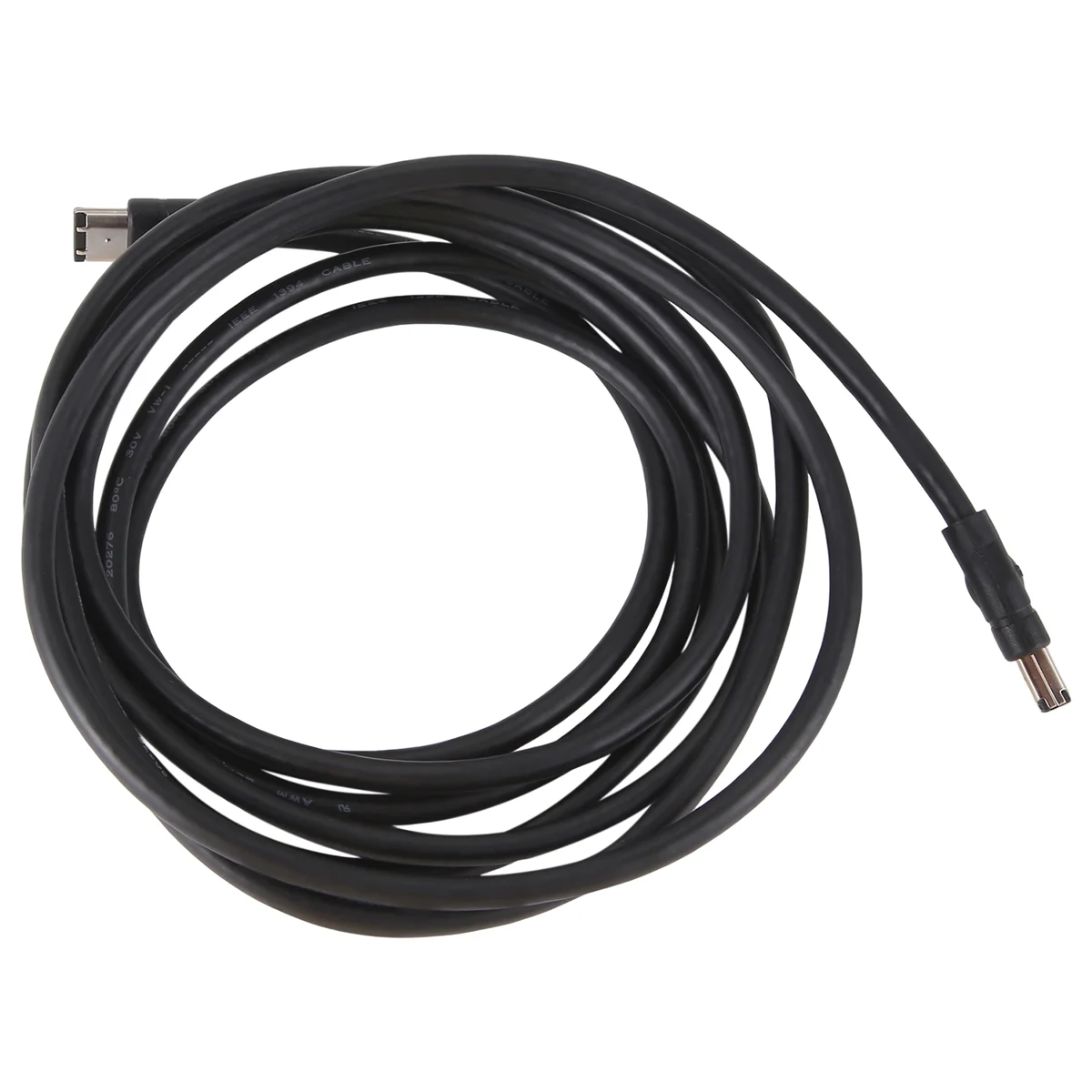 Black IEEE 1394 Firewire 400 to Firewire 400 Cable, 6 Pin/6 Pin Male / Male - 10 FT