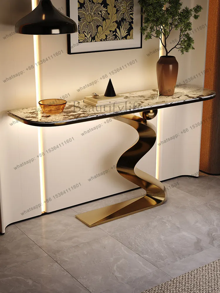 XX light luxury high-end decorative table entrance corridor foyer home end view table