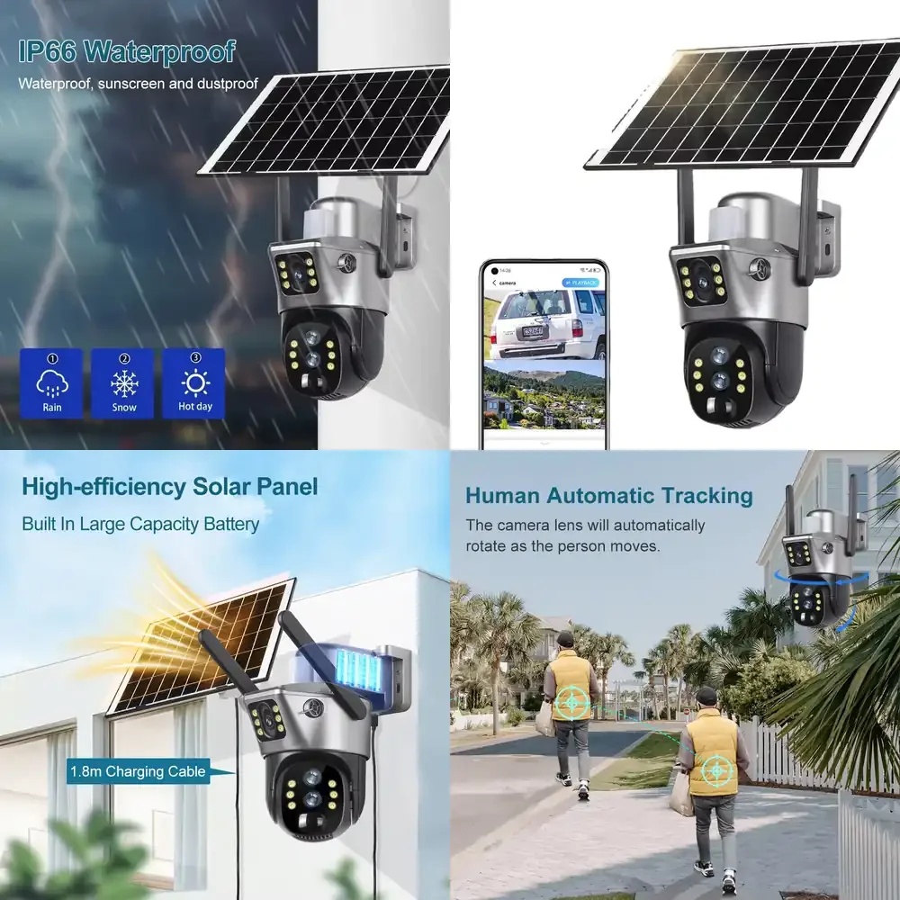 

Уличная Wi-Fi камера видеонаблюдения на солнечной энергии с низким MOQ для домашней безопасности, с низким энергопотреблением, для умного дома