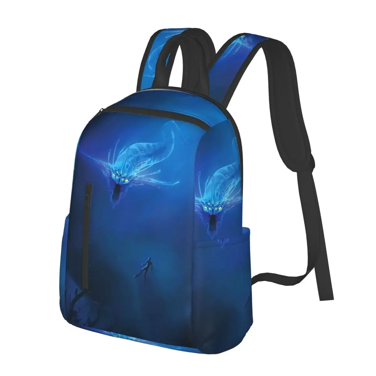 

Subnautica - Ghost Leviathan Student Backpack School Bag Hiking Travel Daypack for Men Women Fashion Bookbag Shoulder Bags