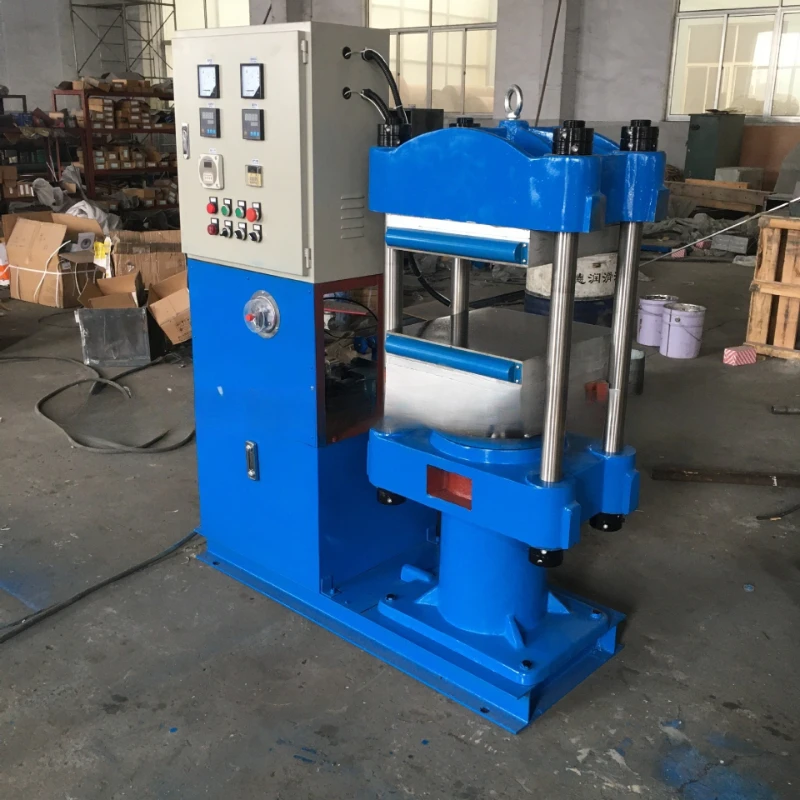 Medical silicone products hot press forming vulcanizing machine 50 ton automatic lifting flat vulcanizing machine