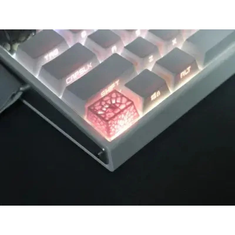 

3D-принтированные компьютерные индивидуальные крутые полые колпачки для клавиш, первоначальная механическая клавиатура, ценные полупрозрачные колпачки для клавиш