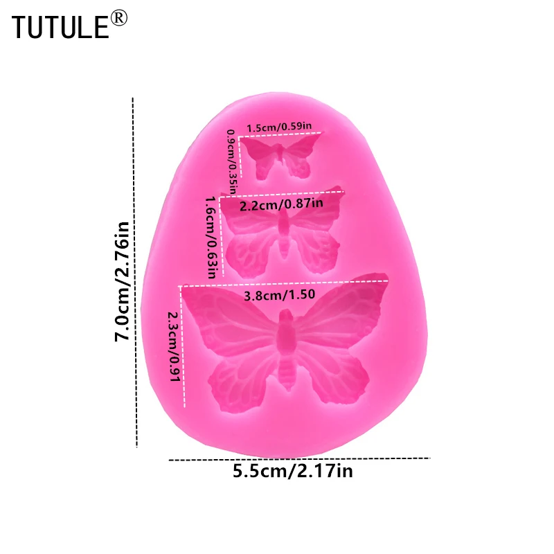 Sale Fondant Cake Decorating Tools 3 Butterfly Fondant Cake Mold Diy Handmade Chocolate Bakeware Dessert Decoration Cookie