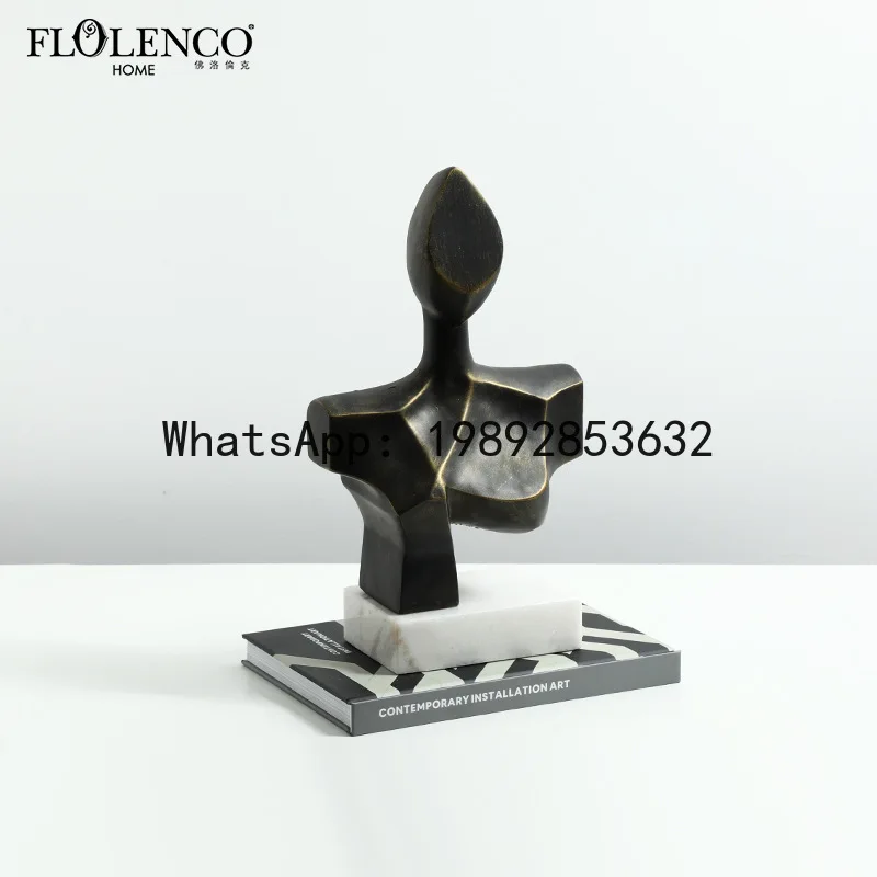 DSA small sculpture hotel office bookcase TV cabinet high-end soft decoration ornament