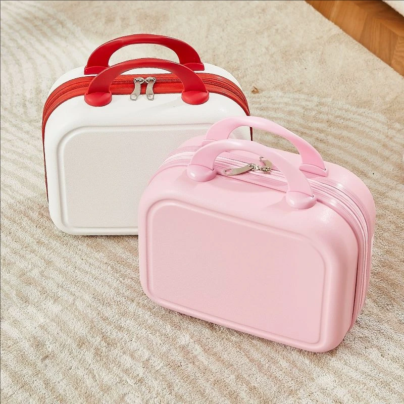 14inch Mini Travel Suitcase Cosmetic Box Hand Luggage Case Small Box Boarding Case Travel Makeup Toiletries Organizer for Women