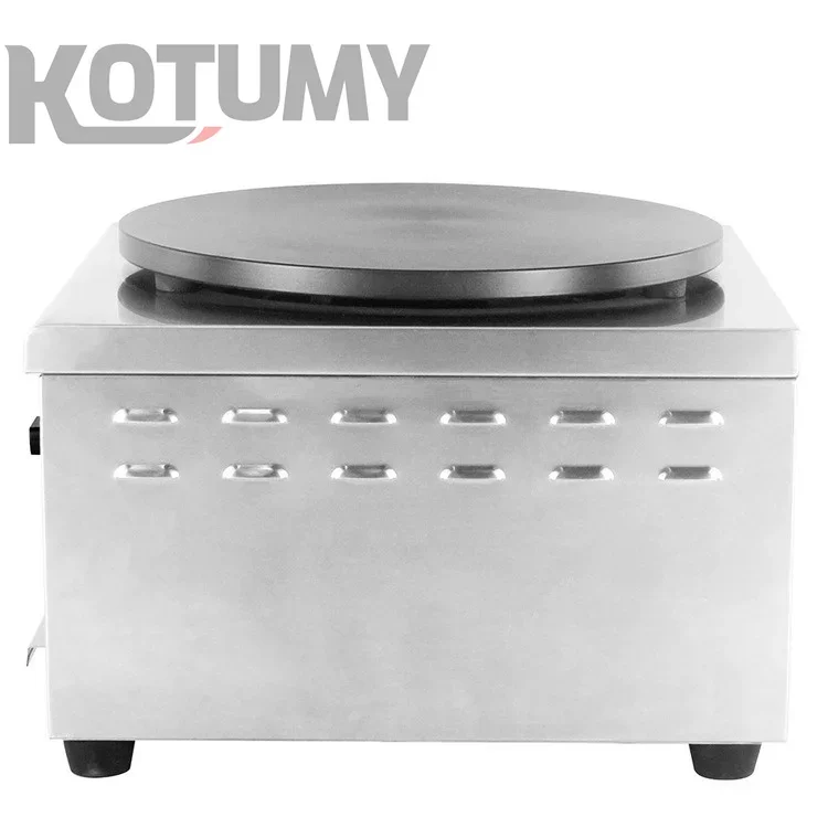 Commercial Non-Stick Crepe & Pancake Making Machine with Baking Pan Kitchen Cooking Appliances for Grain Processing
