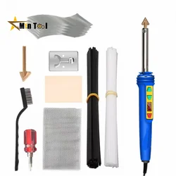 Repair Electric Soldering Iron Thermal Stapler Leather Ironing Tool With PP Glue Stick Plastic Repair Tool