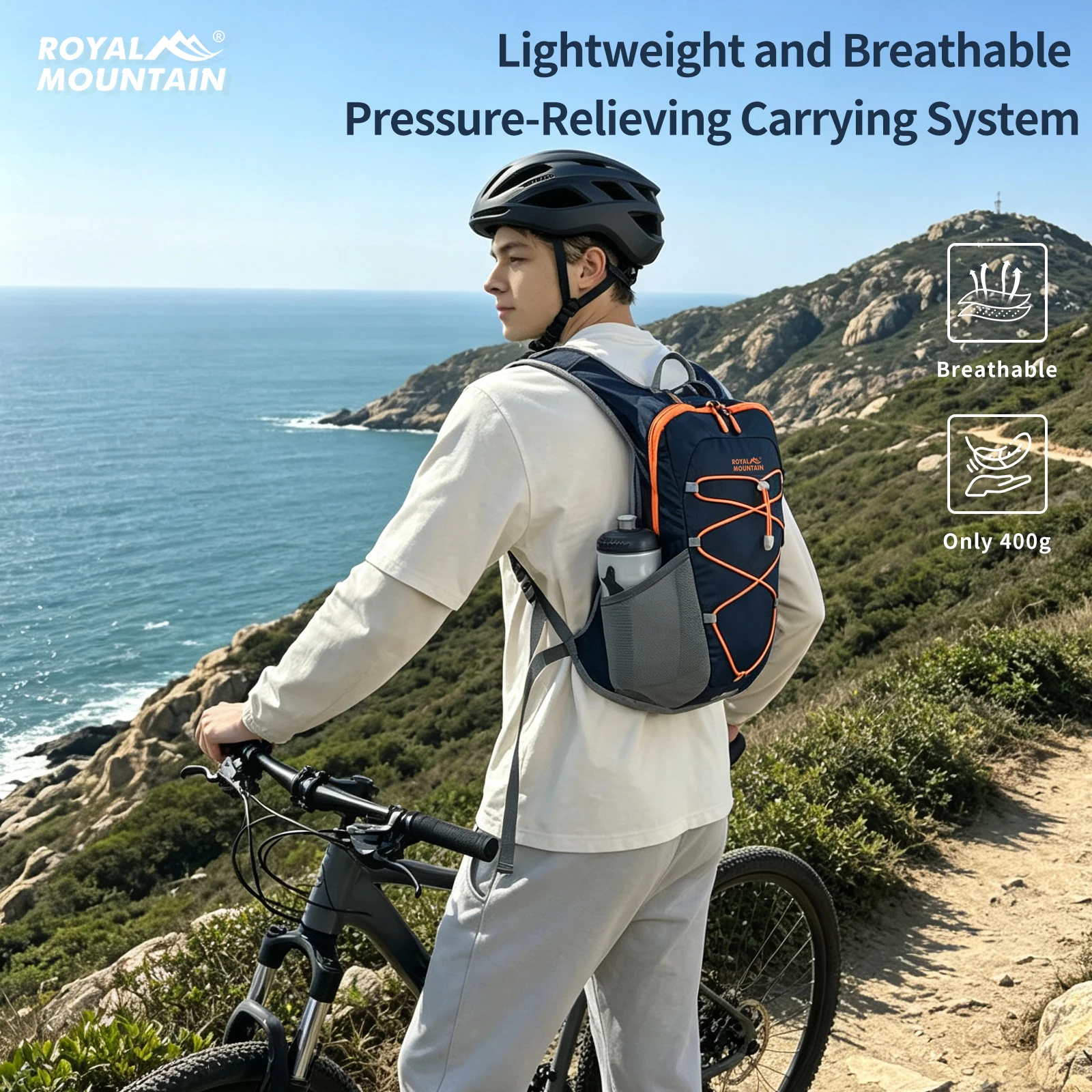 15L hydration backpack riding hiking daily outdoor activity using unisex design multi-pocket individual water bladder storage