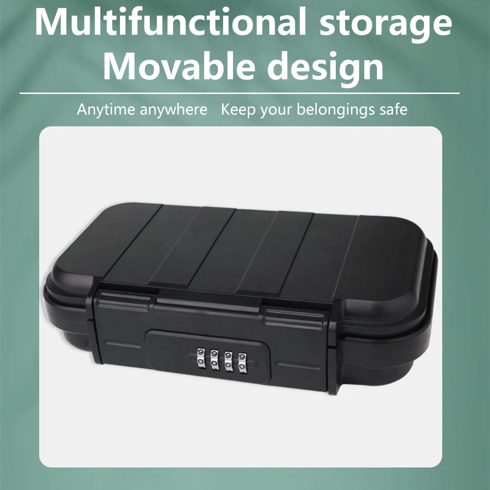 With Removable Chain No Keys Combination Code Travel Portable Cash Lock Box Safe Anti-theft Waterproof Beach Mobile Phones Home