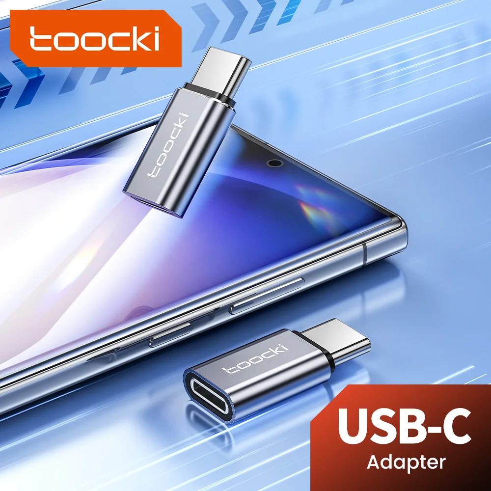 Toocki USB2.0 Adapter Type C To IP OTG Adapter Connector For iPhone 14 13 12 Pro Max Converter Data Transmission USB Connector