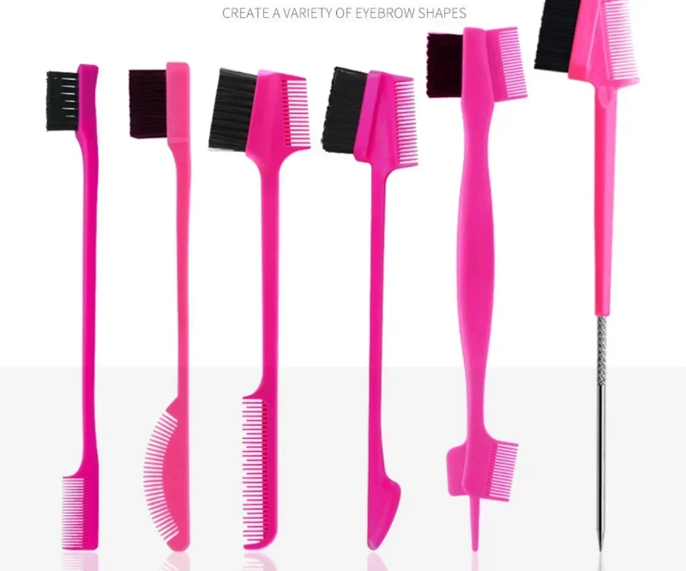 Double Sided Edge Control Brush, escova para o bebê Hair Salon, Ferramentas de beleza, pente Vendedor, 3 em 1