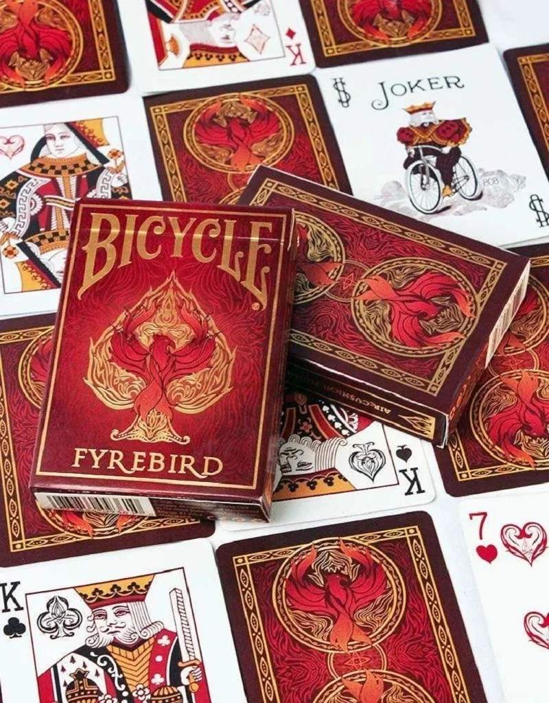 Bicycle Fyrebird Playing Cards USPCC Fire Bird Deck Poker Size Moltres Card Games Magic Tricks Props for Magician Collection