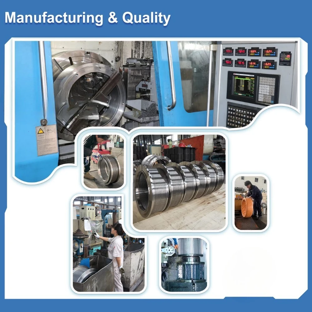 Livestock Feed Pellet Mill Machine Spare Parts Industrial Pelletizer Matrix Matrize Pellet Ring Die - view 5