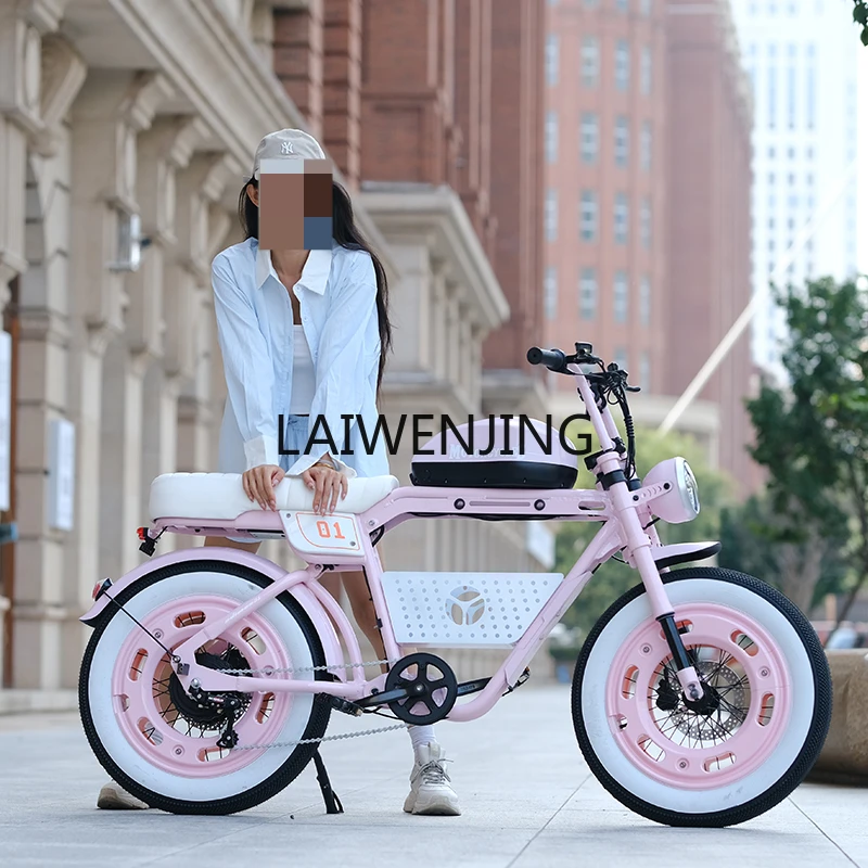 

HLZ retro electric bicycle variable speed new national standard electric vehicle