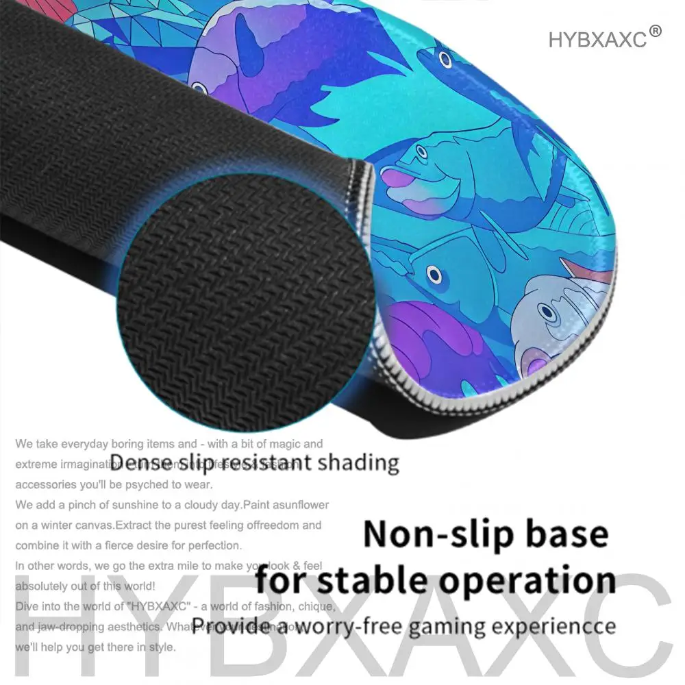 HYBXAXC Mouse Pad Cute Fish Desk Mat Artisan Mouse Pad Blue Desk Decoration Mousepad 45x40 Desk Accessories Computer Accessories view 4