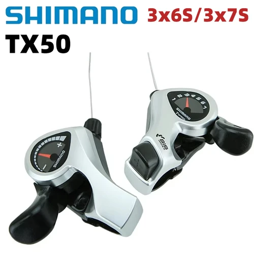 Imagen 2 del producto Shimano TX50 Tourney SIS SL-TX50 palanca de cambios de bicicleta 3*6s 3*7s 3v izquierda 6v derecha 7v 18 21 par de velocidades tx50 Cable de engranaje de cambios