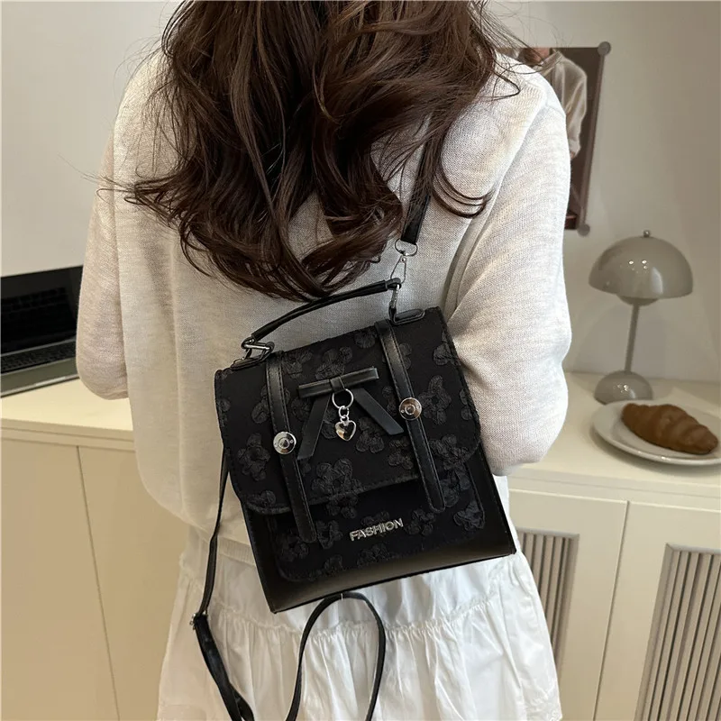 2025 summer new stylish and niche design fashionable and individual backpack casual and simple ladies' backpack