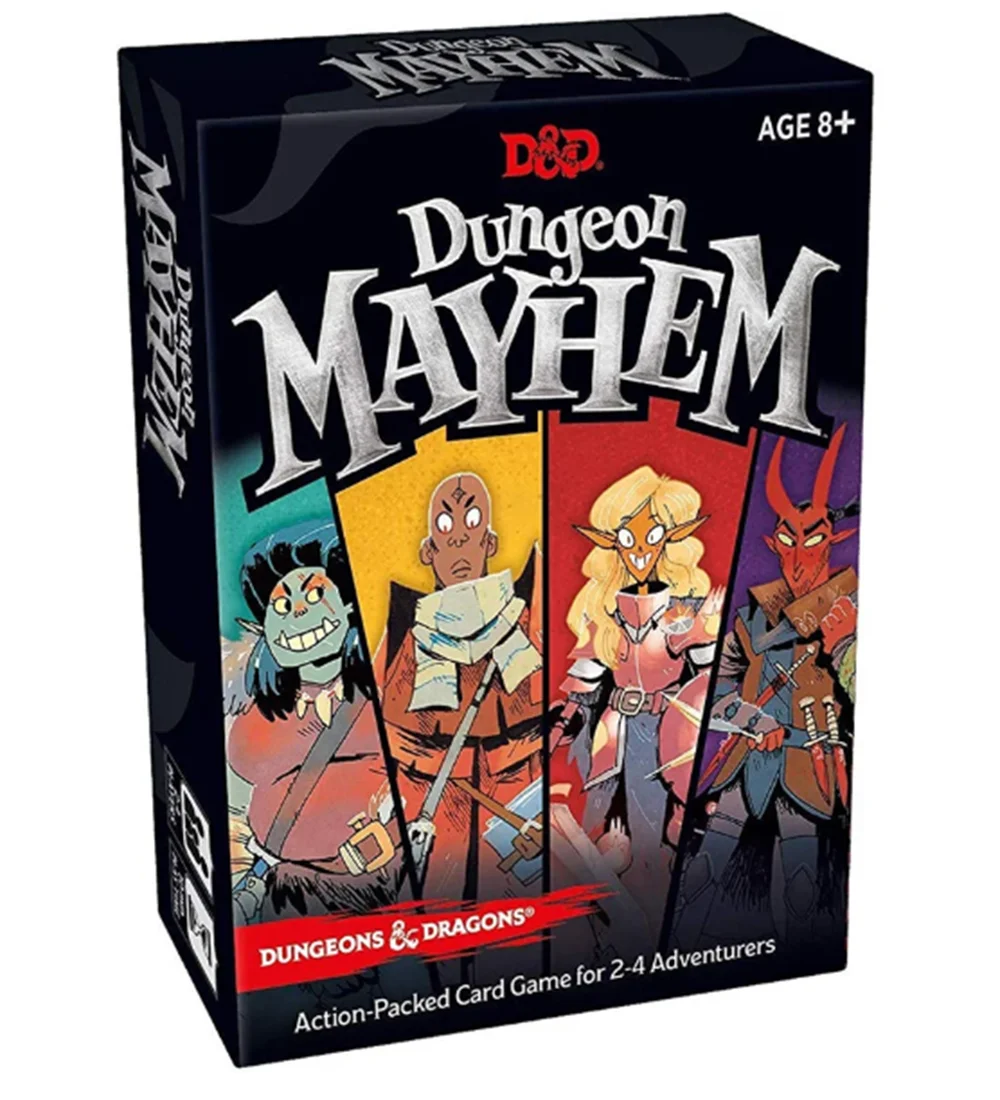 Dungeones Mayhem Dungeonsing Dragons Card Game120 Cards Toy Entertainment Party Family Friends Battle for Baldurs Gate Board