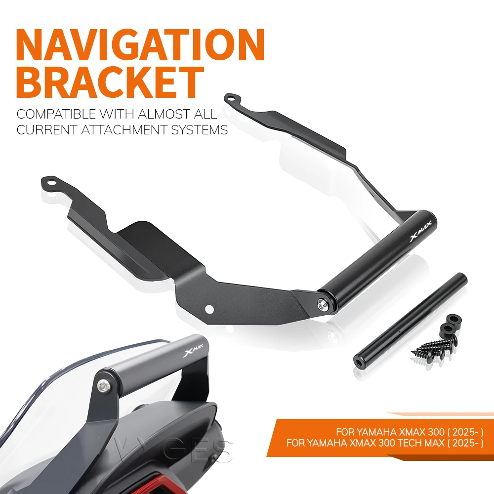 Support de Navigation pour moto, support de dispositif de montage GPS pour téléphone intelligent, support adapté pour YAMAHA XMAX 300 XMAX300 X-MAX TECH MAX 2025-