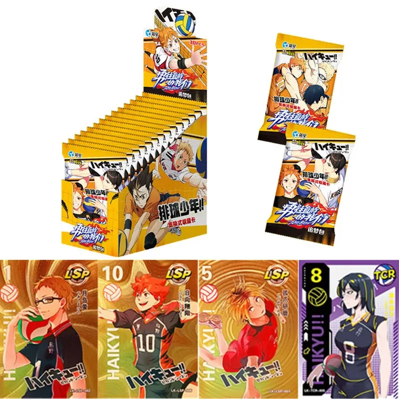 

Haikyuu карты Хината Shoyo Kageyama Tobio Tsukishima Hotaru аниме персонажи коллекционные карты детские игрушки Хэллоуин Рождественские подарки