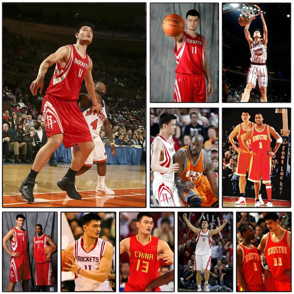 legendary athlete Y-Yao Ming Poster Modern Home Decoration Interior Design & Contemporary Wall Art Collection