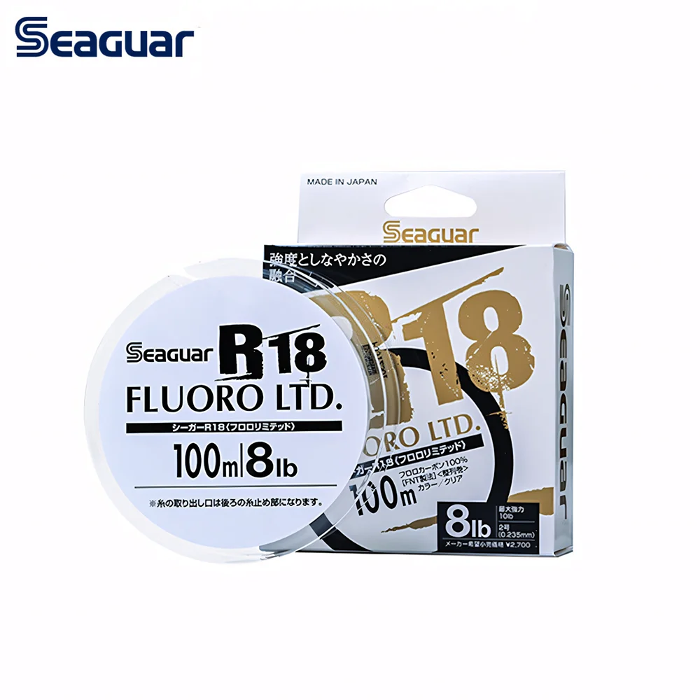 

Оригинальная леска SEAGUAR R18 100% FLUORO CARBON, профессиональная карбоновая леска для рыбалки. # 0.8- # 6 80M/100M 2.5LB-25LB Сделано в Японии