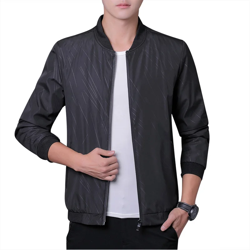 2024 Spring Autumn Casual Solid Fashion Slim Bomber Jacket Men Overcoat New Arrival Baseball s Men's M-8XL Tops