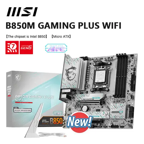 MSI B850M GAMING PLUS WIFI Micro ATX AMD B850 Socket AM5 nouvelle carte mère Socket AM5