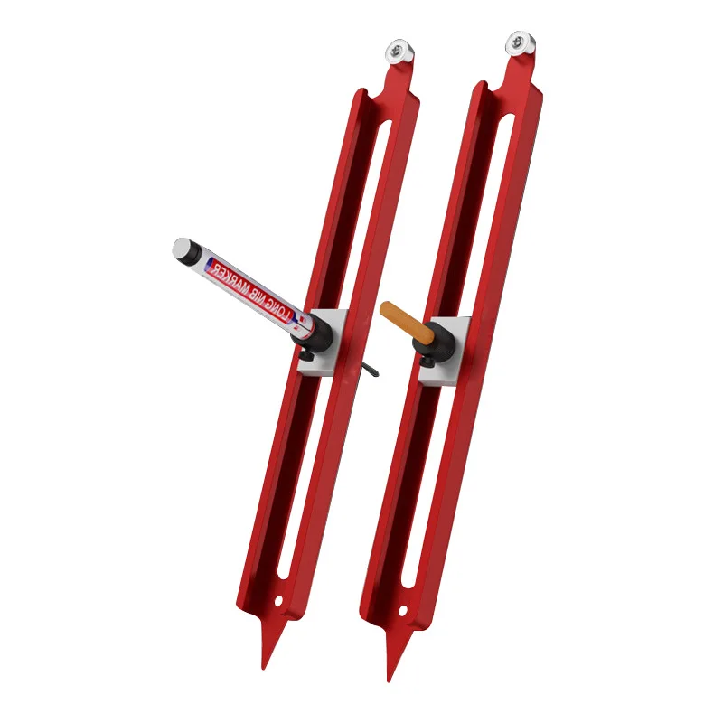

Contour Gauge Scribe Tool Profile Scribing Ruler Adjustable Pencil Holder Woodworking Edge Corner Measuring Profile Duplicator