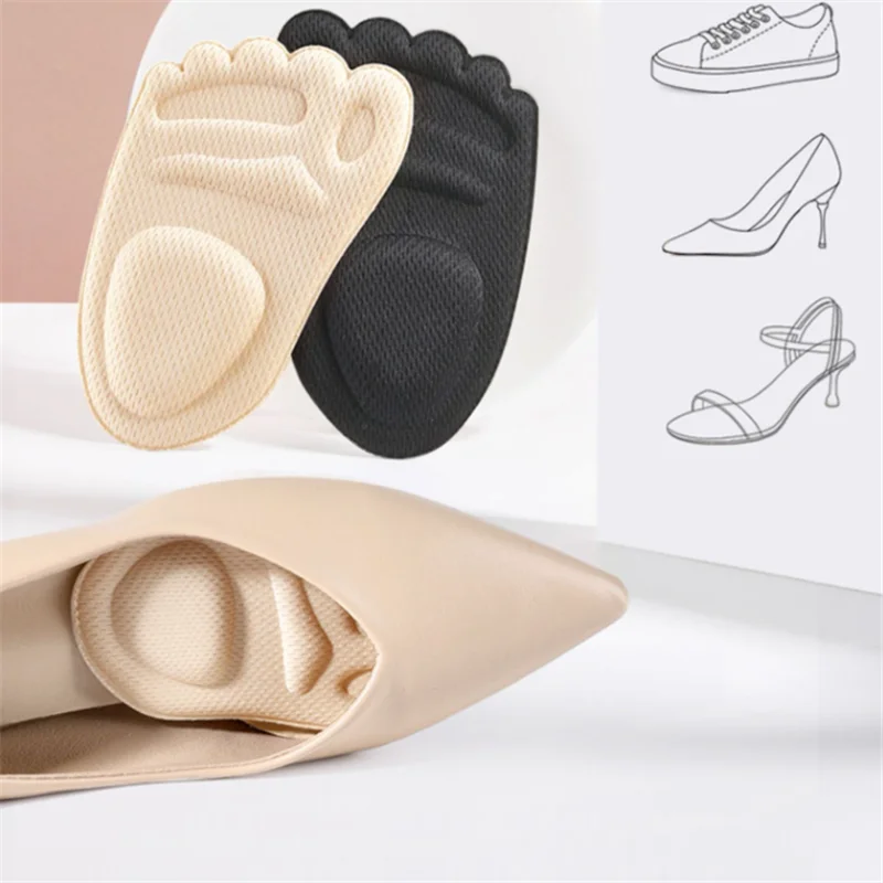 2PCS Forefoot Insert Cushion Pads Women Men Shoes Anti slip Silicone Foot Pain Relief Pads High Heels Sandals Gel Shoe Insoles