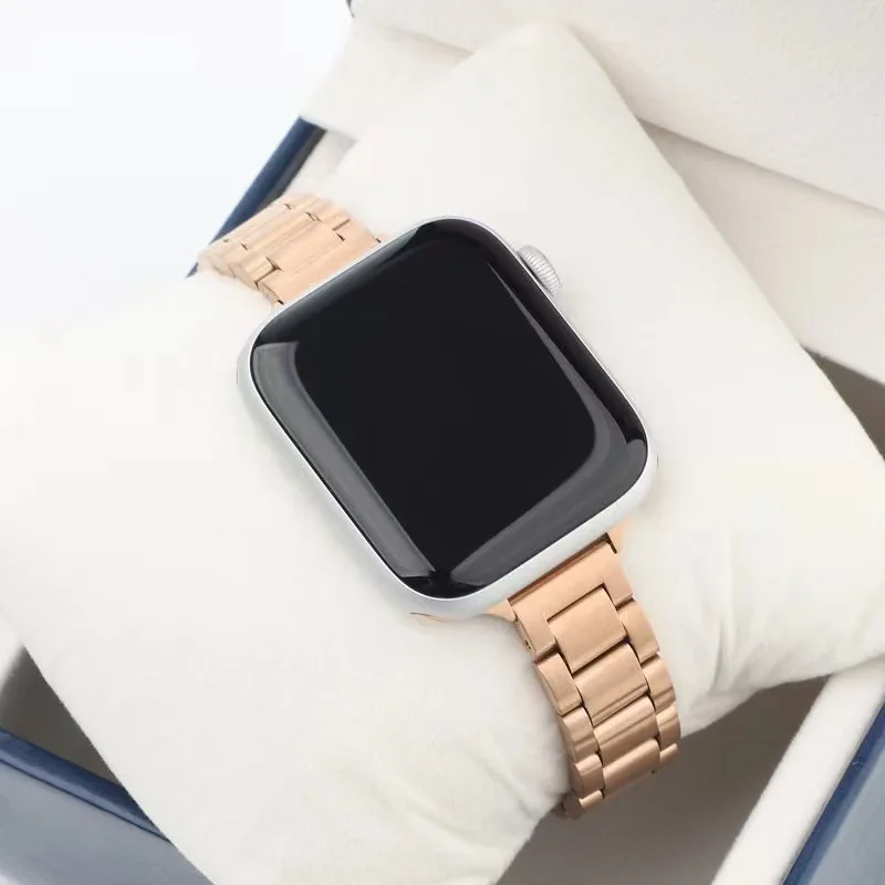 สายนาฬิกาสเตนเลสสตีลสำหรับเปลี่ยนสายนาฬิกา Apple รุ่น iWatch 6 5 4 3 SE 44mm 42mm 40mm