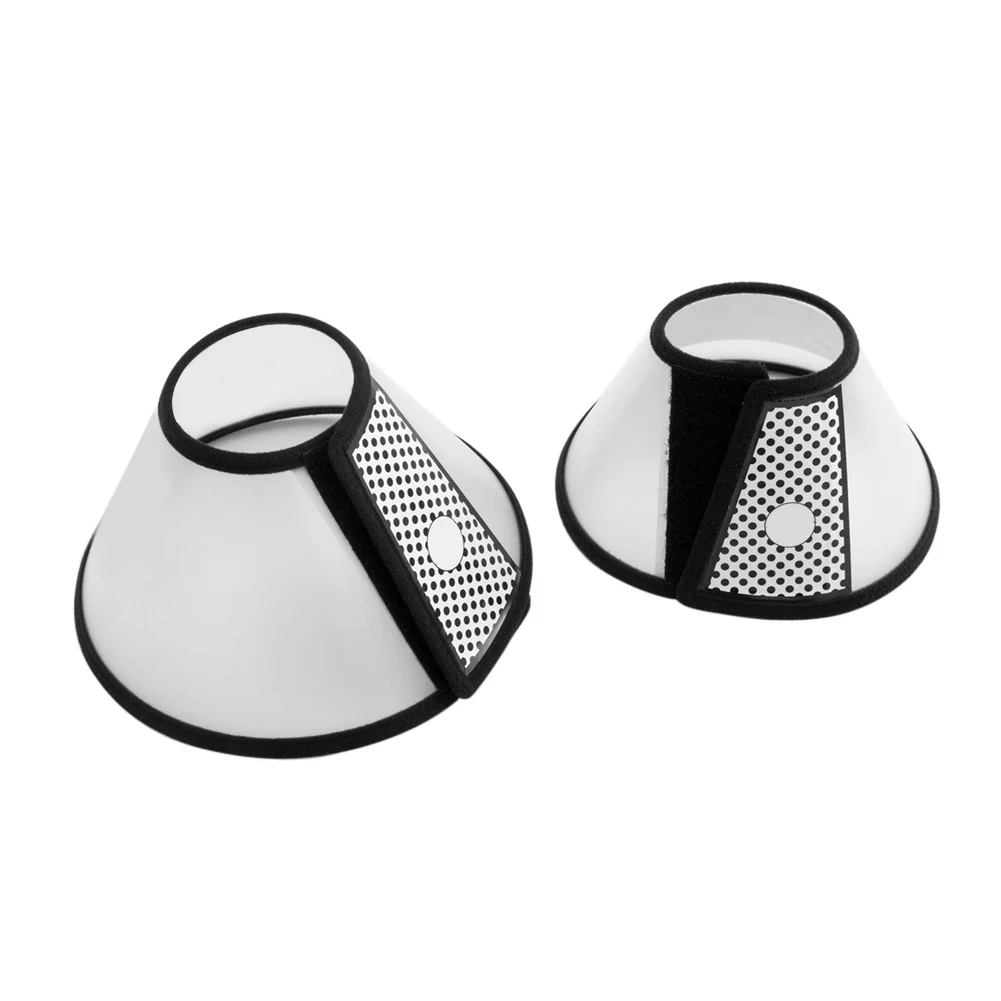 البلاستيك الكلب مخروط طوق شفافة الانتعاش E-طوق مكافحة لدغة لعق الحيوانات الأليفة واقية درع عملي للكلاب الصغيرة والمتوسطة والكبيرة