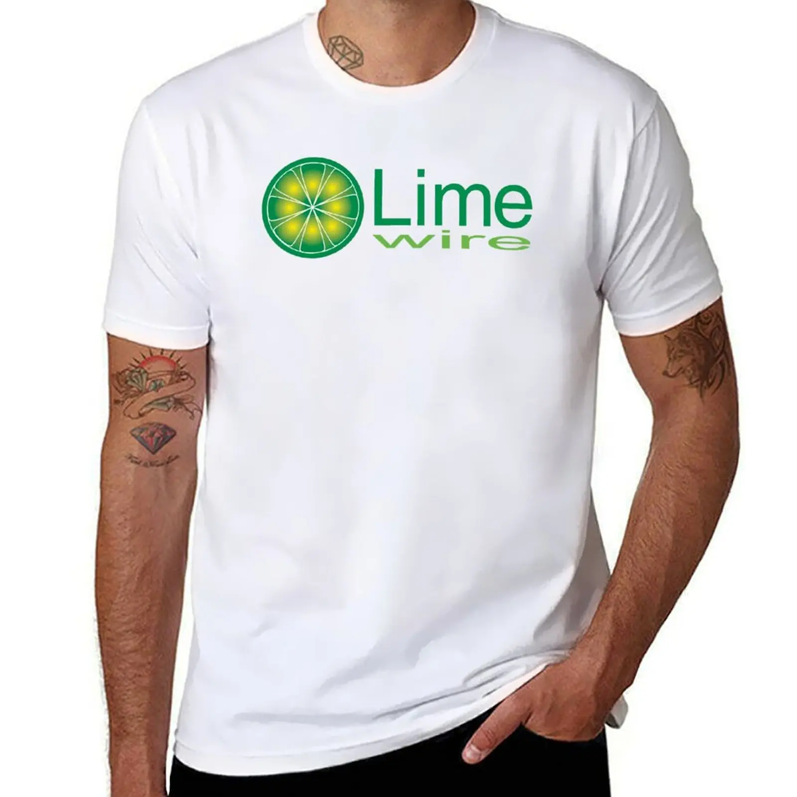 

Limewire (Alt) t-shirt - retro, Kazaa, Napster, startups, '90s T-Shirt shirts graphic tee boys whites Men's clothing