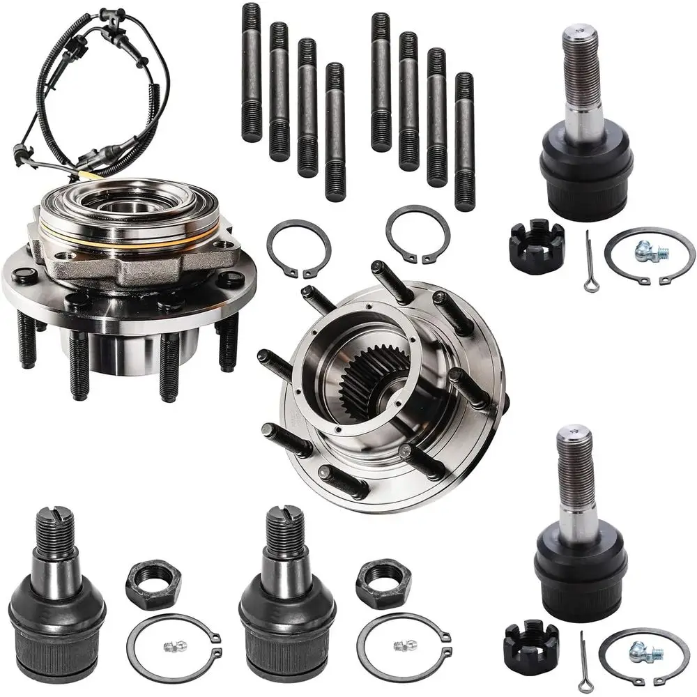 

- 4WD ront 6pc Wheel Bearing Hubs Kit or 05-10 ord -250 -350 Super Duty, 2 Wheel Bearing and Hubs 4 Upper & Lower Ball Joints 20